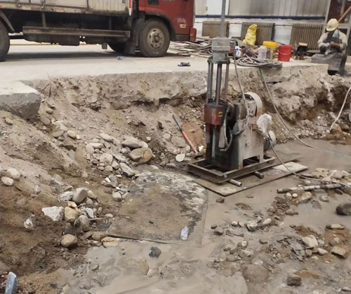 浉河公路下沉压浆
